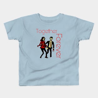 Zombies Together Forever Kids T-Shirt